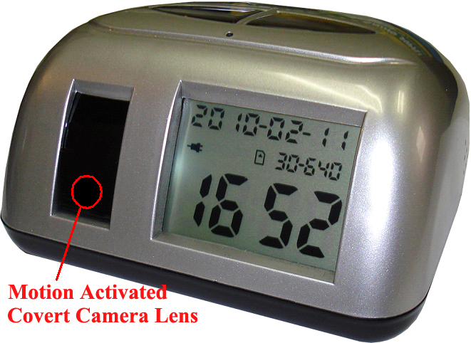 The Secuvox® Digital Motion Activated Hidden Camcorder Clock